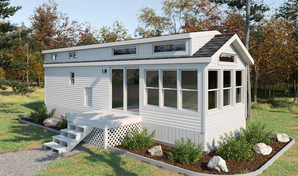 Elevation Park Models, design your own home (plain white).